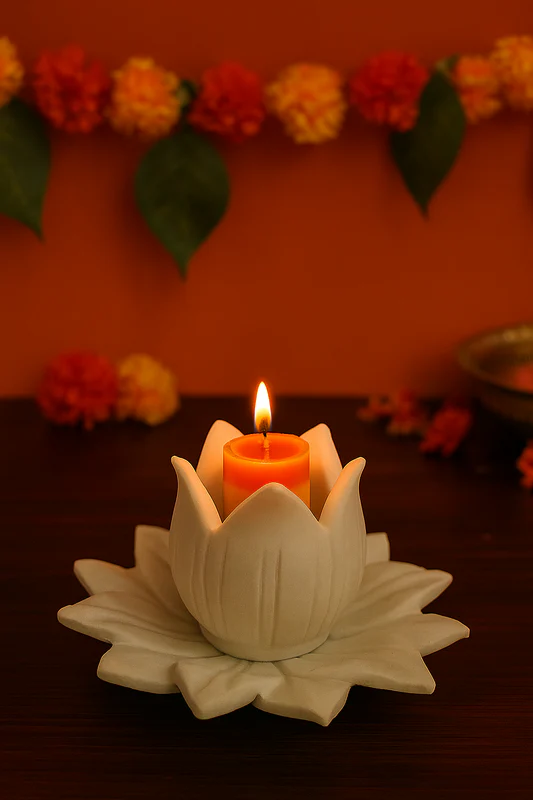 Sacred lotus decor piece