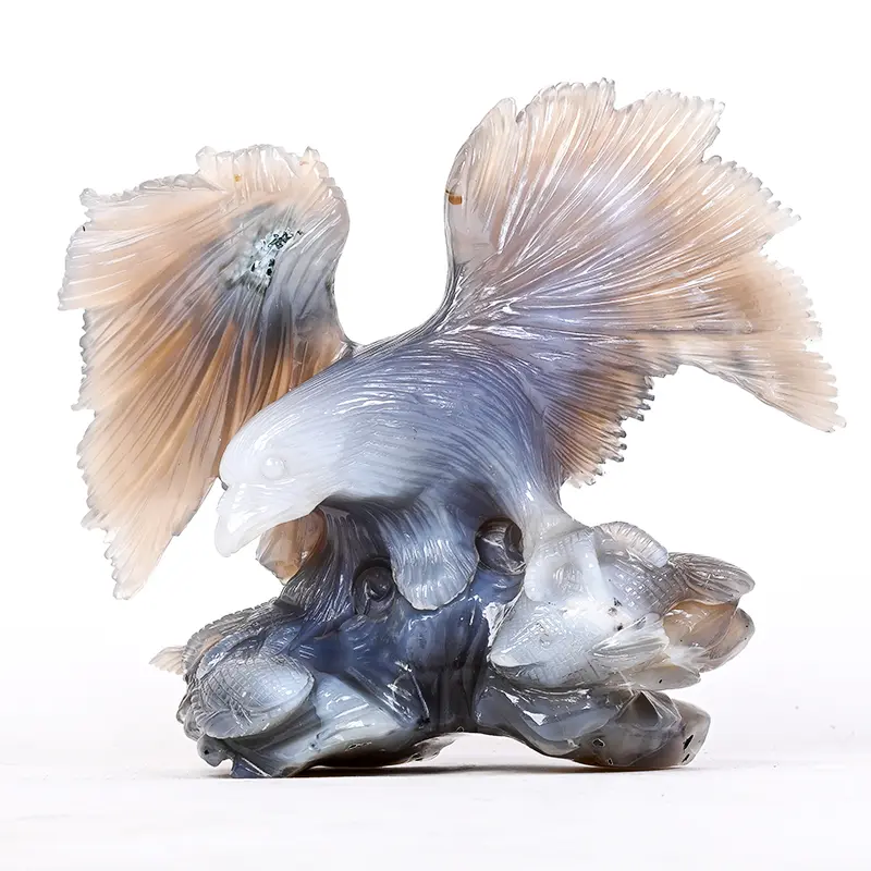 Eagle Carving In Chalcedony