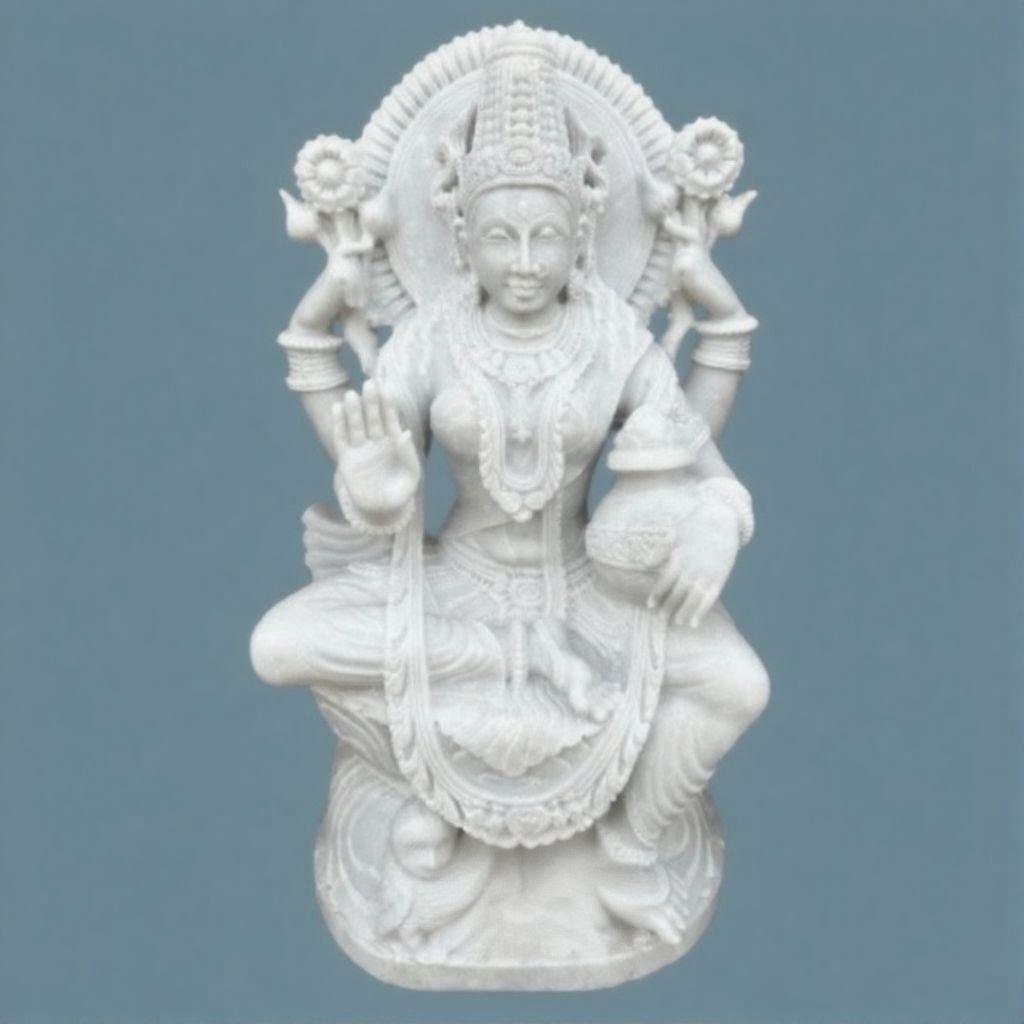 Lakshmi Idol Marble 3ft
