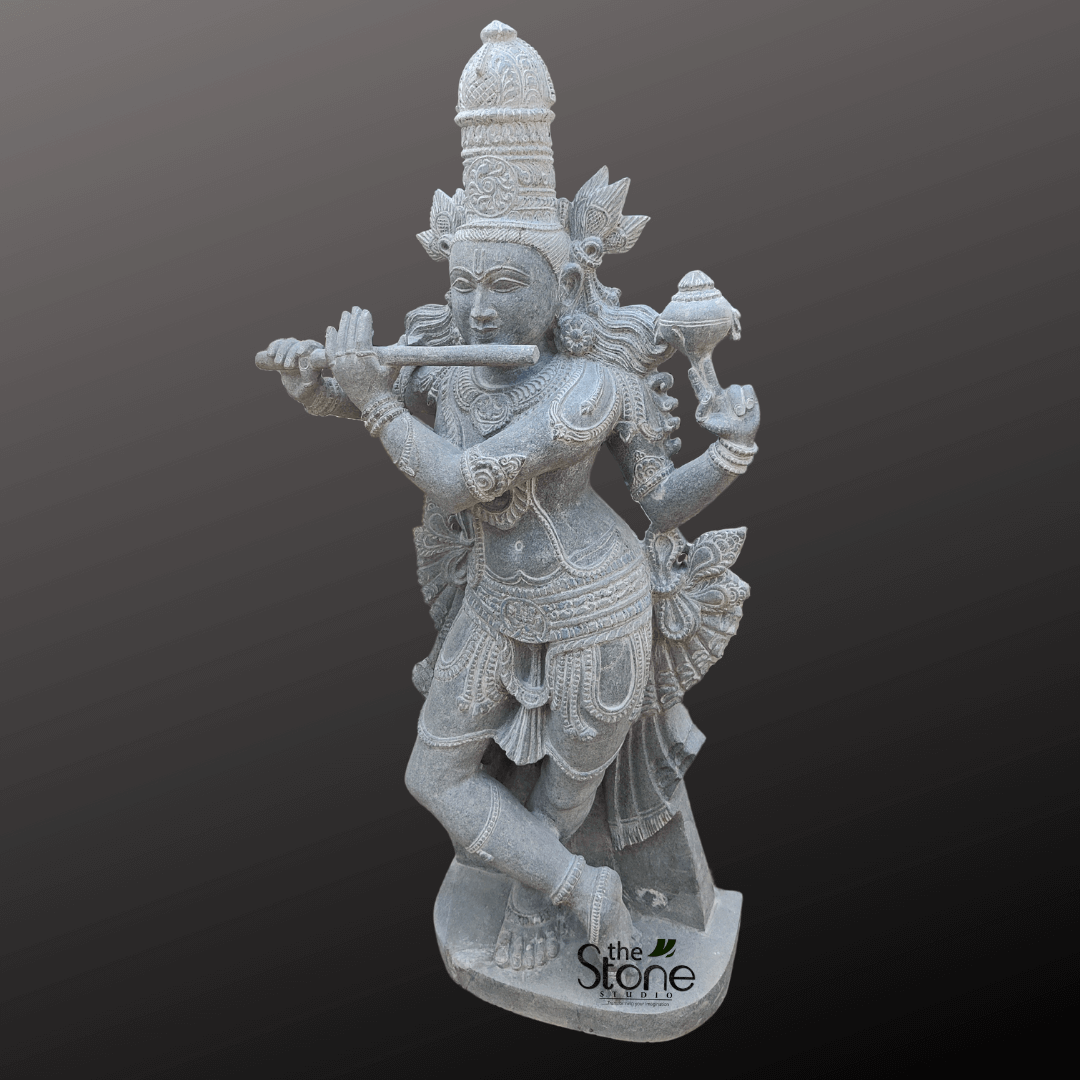 Black Krishna Murti 4ft - Image 2