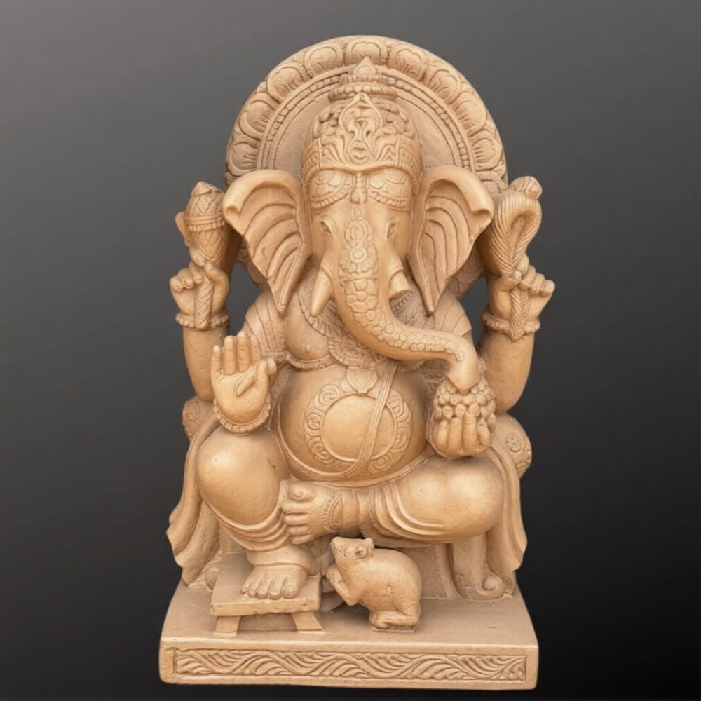 2 feet Sandstone Ganesha statue