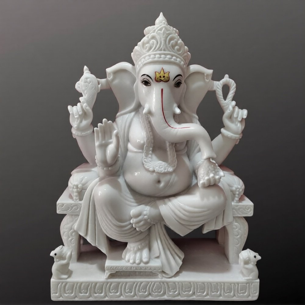 Ganesha Marble Statue 30"