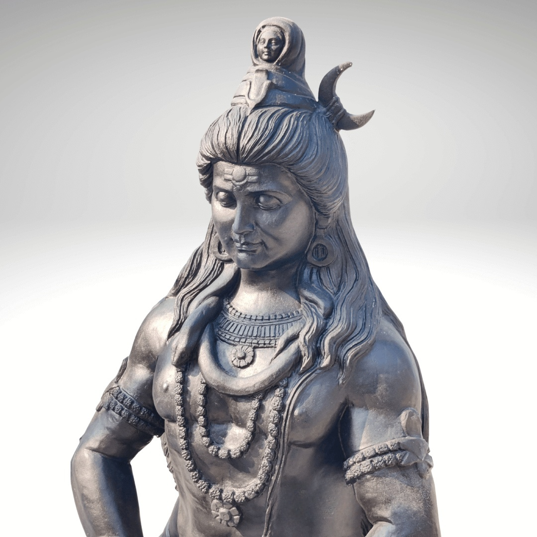 Black Shiva Statue 4ft - Image 4