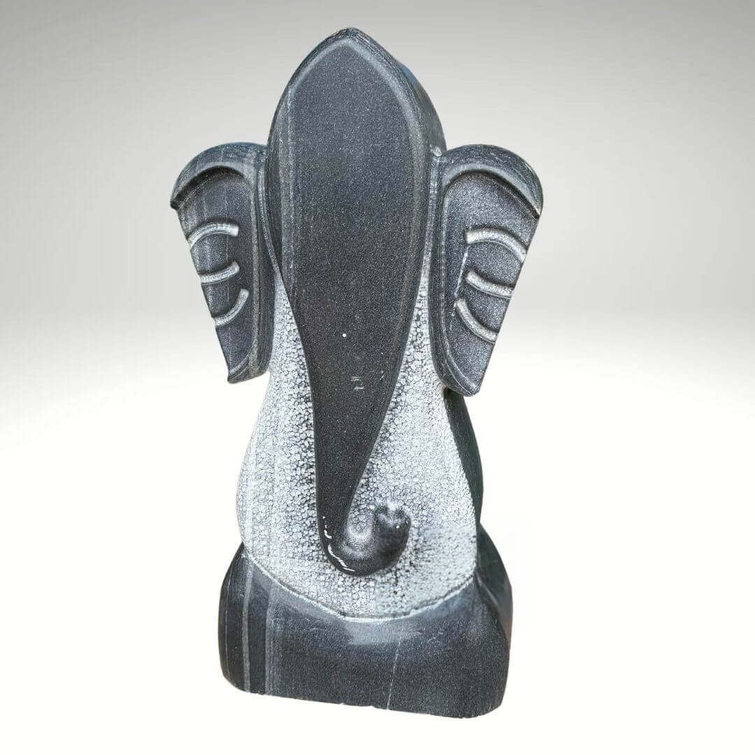 Abstract Ganesha Stone Statue 30" - Image 3