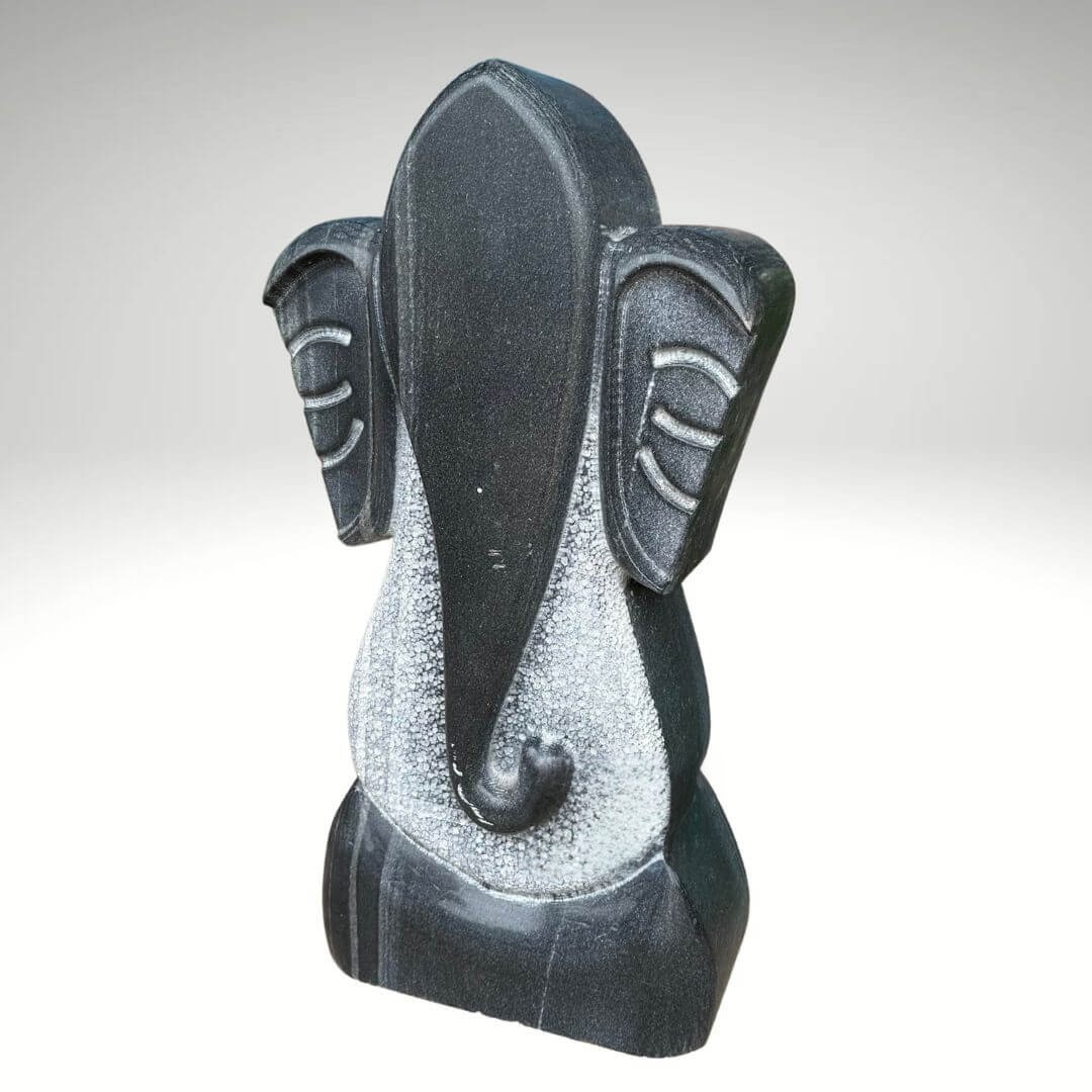 Abstract Ganesha Stone Statue 30" - Image 2
