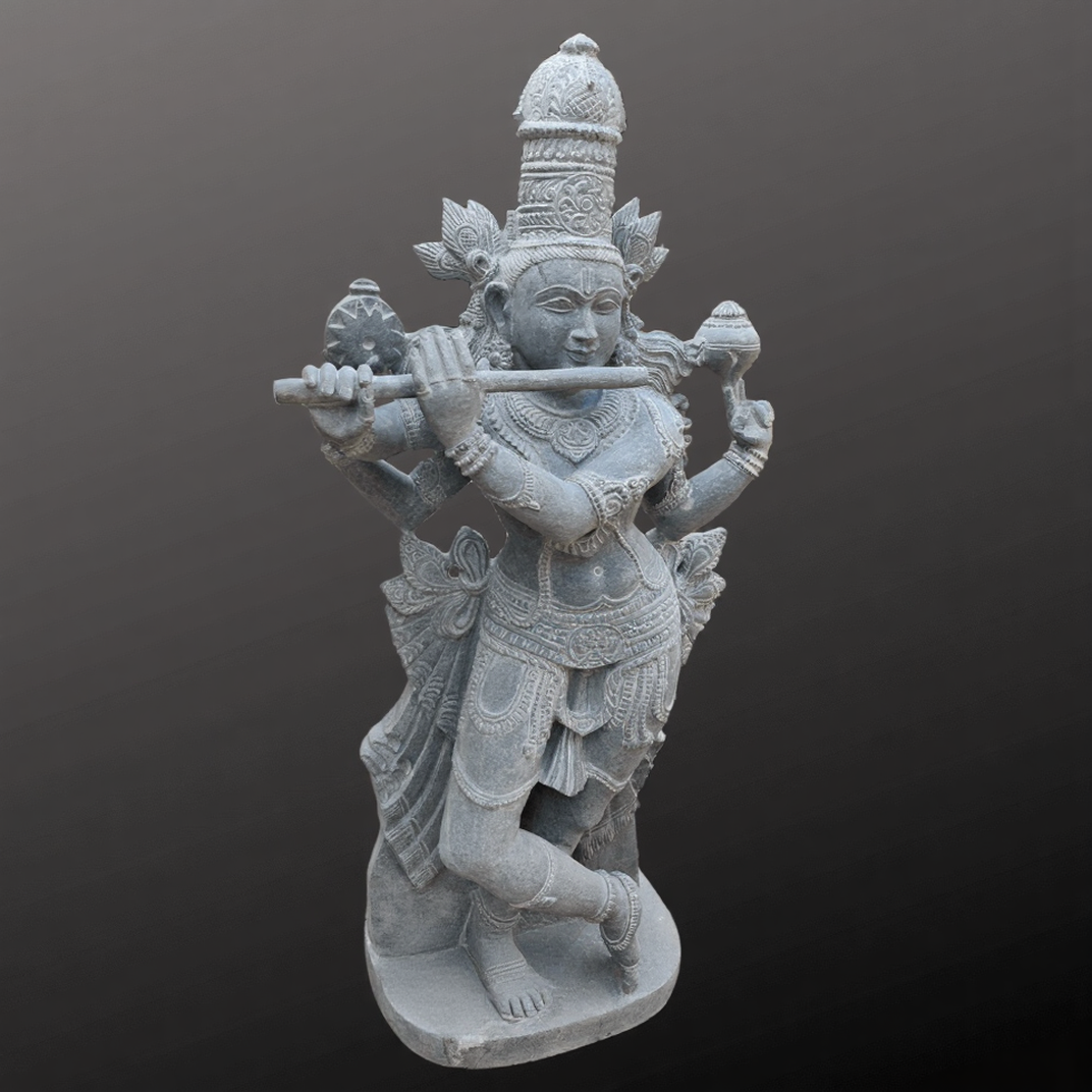 Black Krishna Murti 4ft - Image 3