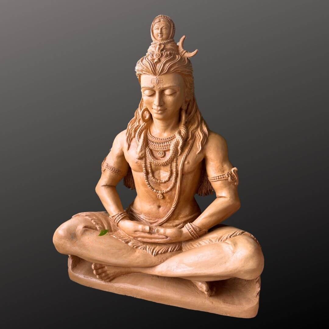 3 feet Stone Shiva Statue - Image 6