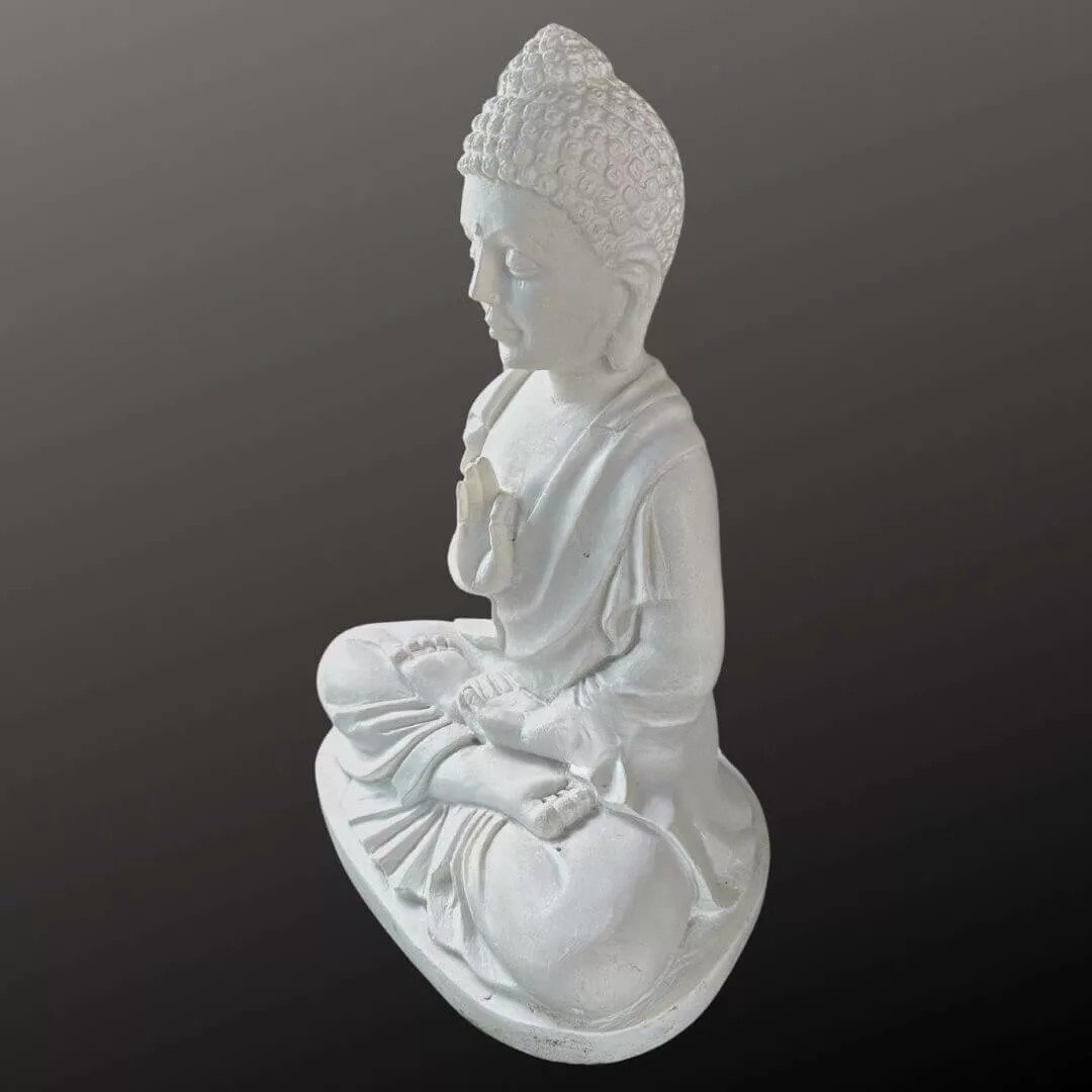 18 inch Marble Buddha Statue - Image 5