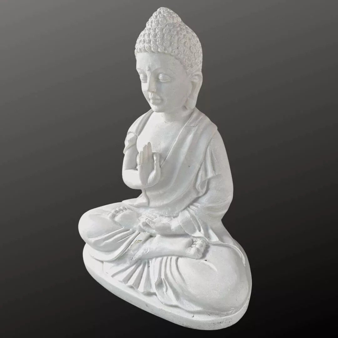 18 inch Marble Buddha Statue - Image 4