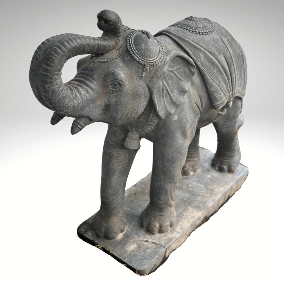 Stone Elephant Garden Statue 4ft - Image 2