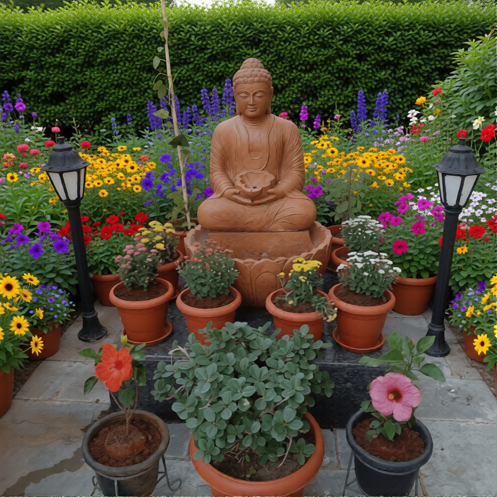 Buddha Fountain Statue 3.5" - Image 2