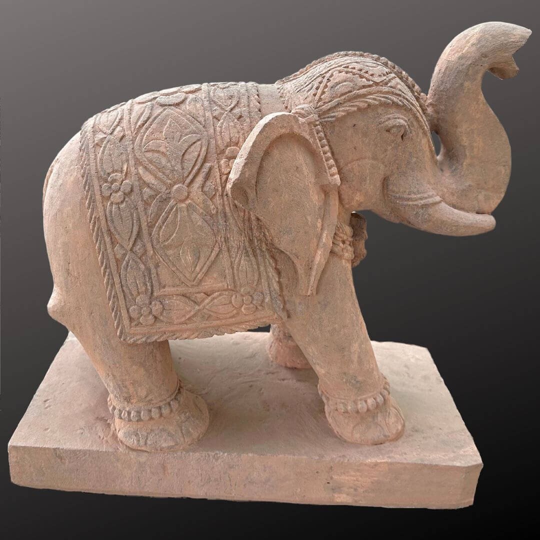 Elephant With Trunk Up Statue 1.5ft