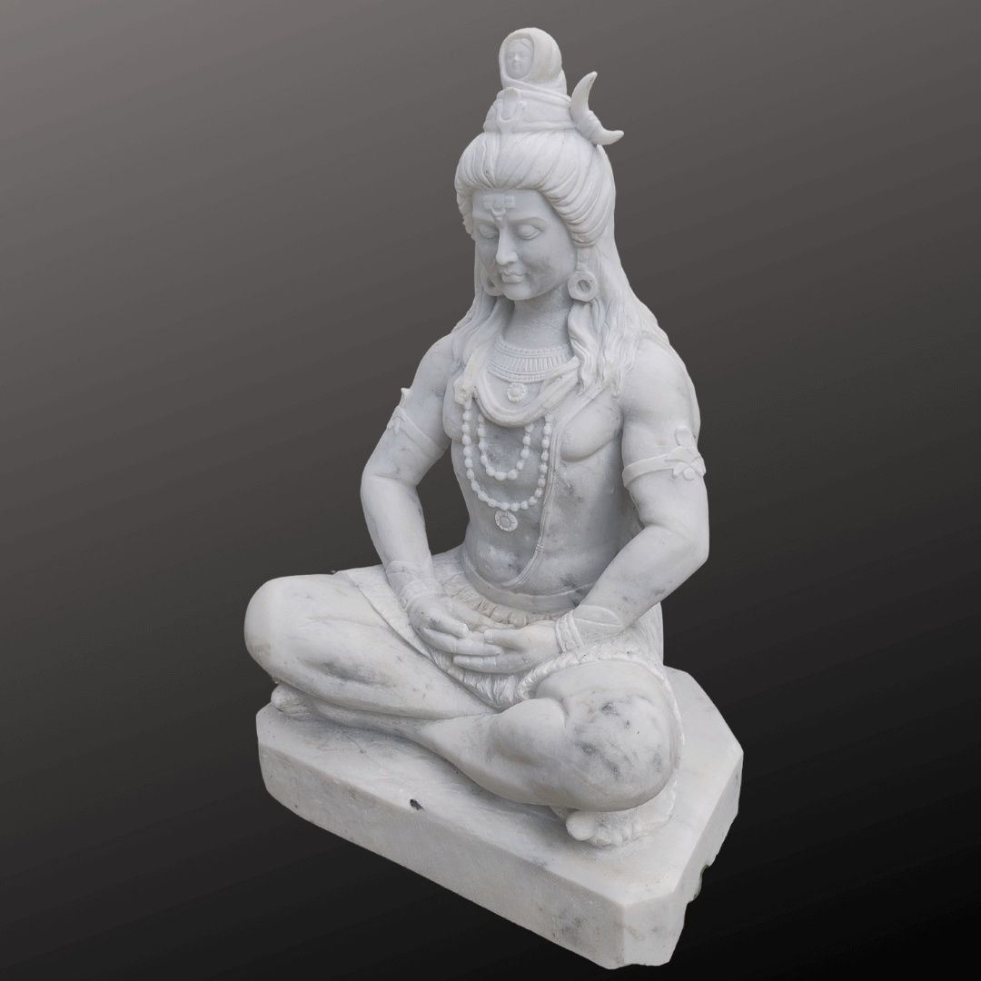 Shiva Marble Statue 3ft - Image 4
