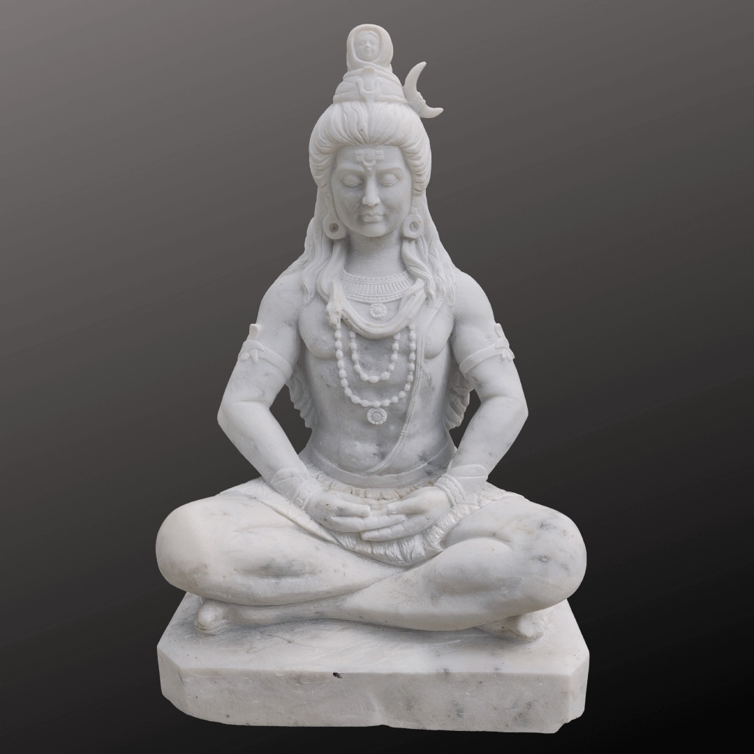 Shiva Marble Statue 3ft - Image 3