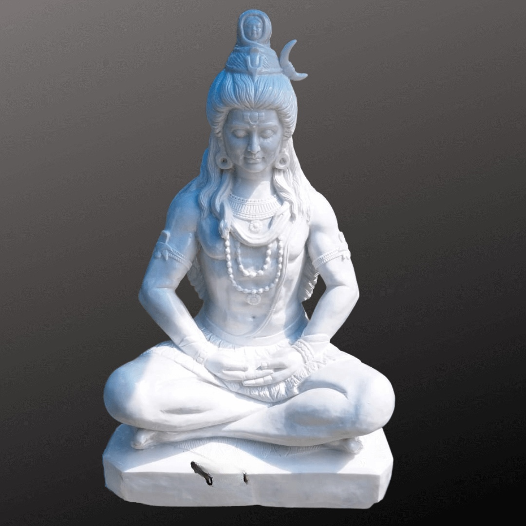Shiva Marble Statue 3ft - Image 5